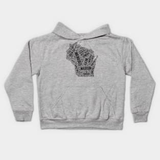 Wisconsin Home Cities Kids Hoodie